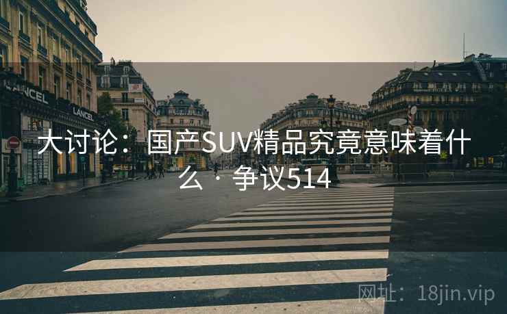 大讨论：国产SUV精品究竟意味着什么 · 争议514  第2张